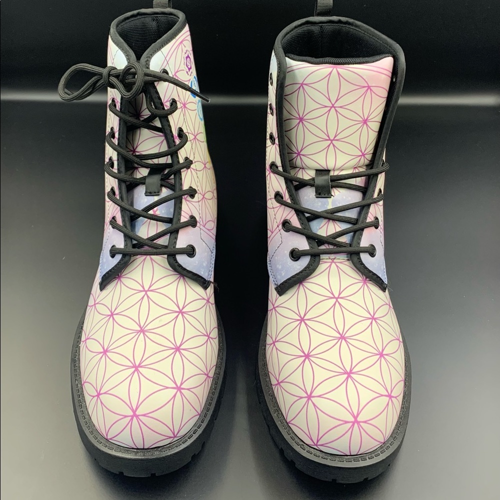 Unbranded Chakra Sacred Geometry Boot. New. Never been worn.  White field.